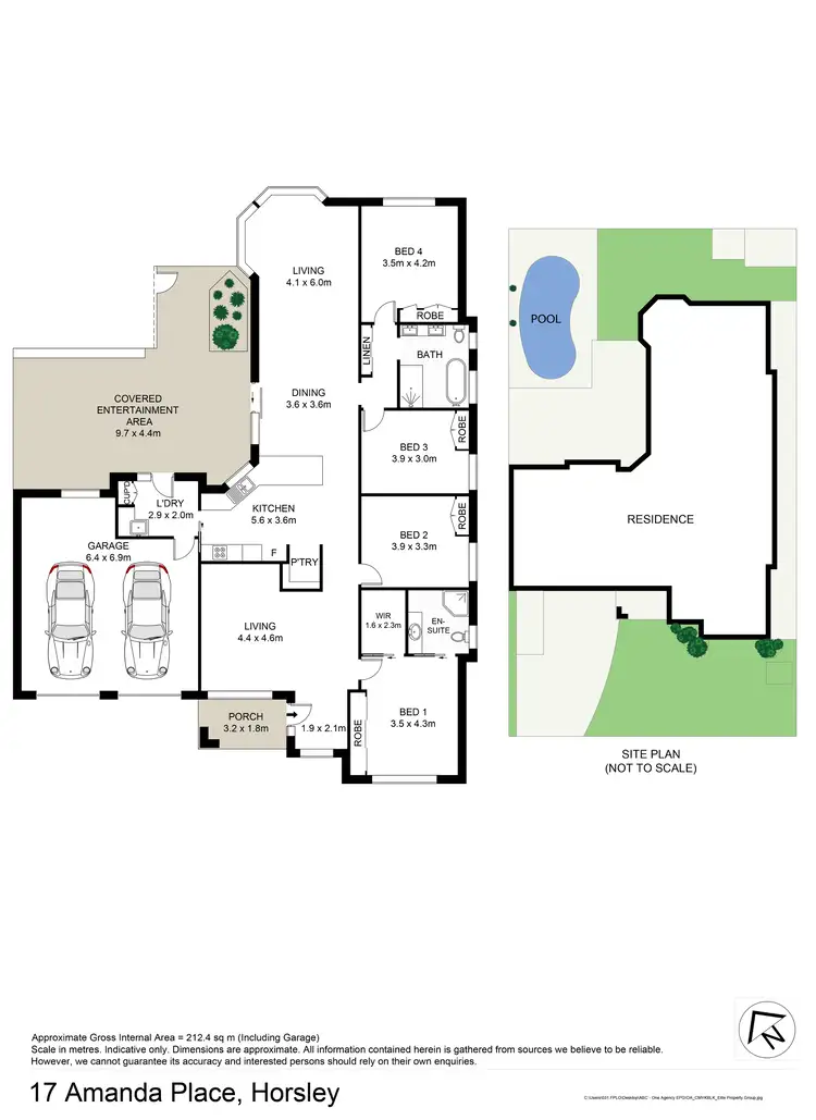 Floorplan of Homely house listing, 17 Amanda Place, Horsley NSW 2530