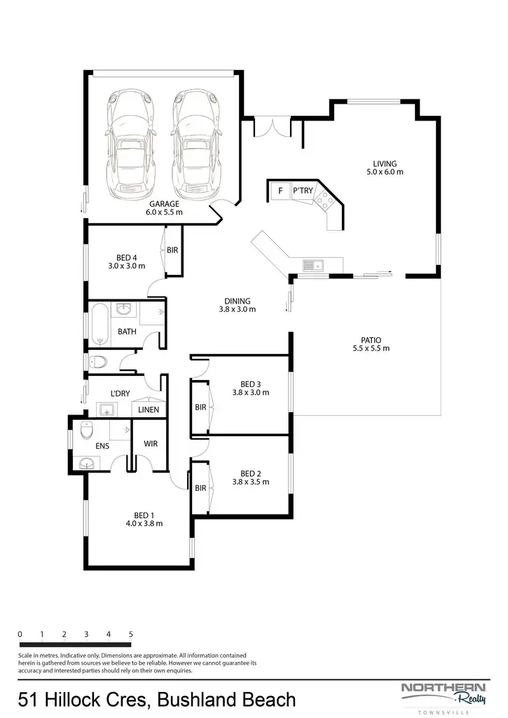 Floorplan of Homely house listing, 51 Hillock Crescent, Bushland Beach QLD 4818