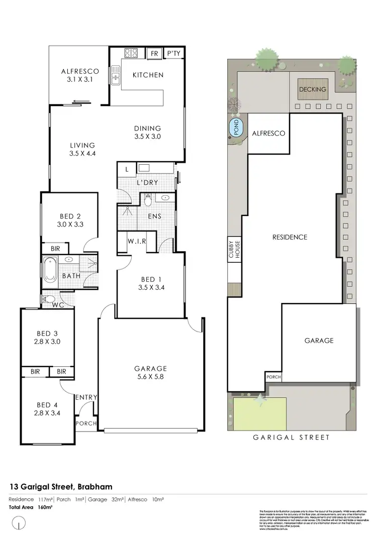 Floorplan of Homely house listing, 13 Garigal Street, Brabham WA 6055