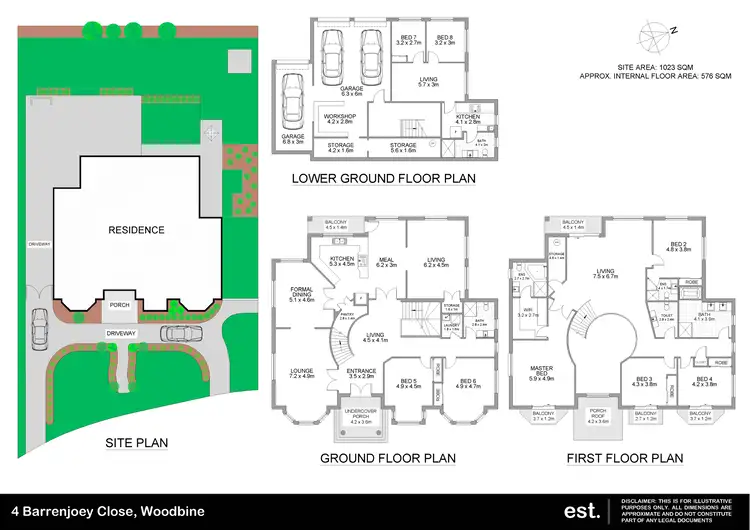 Floorplan of Homely house listing, 4 Barrenjoey Close, Woodbine NSW 2560