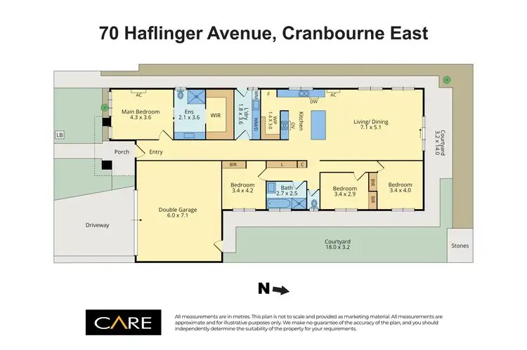 Floorplan of Homely house listing, 70 Haflinger Avenue, Cranbourne East VIC 3977
