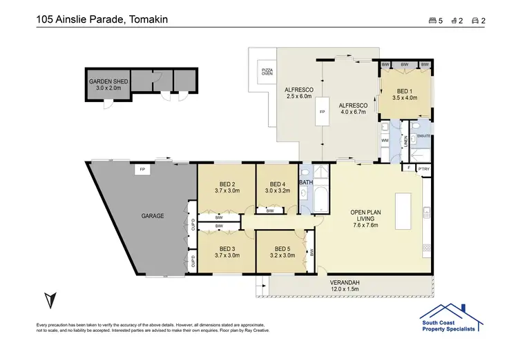 Floorplan of Homely house listing, 105 Ainslie Parade, Tomakin NSW 2537