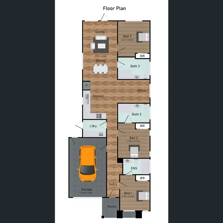 Floorplan of Homely land listing, 104 sumac Street, Brookfield VIC 3338