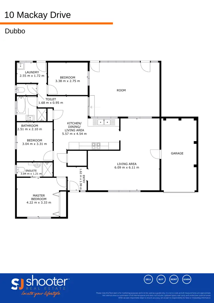 Floorplan of Homely house listing, 10 Mackay Drive, Dubbo NSW 2830