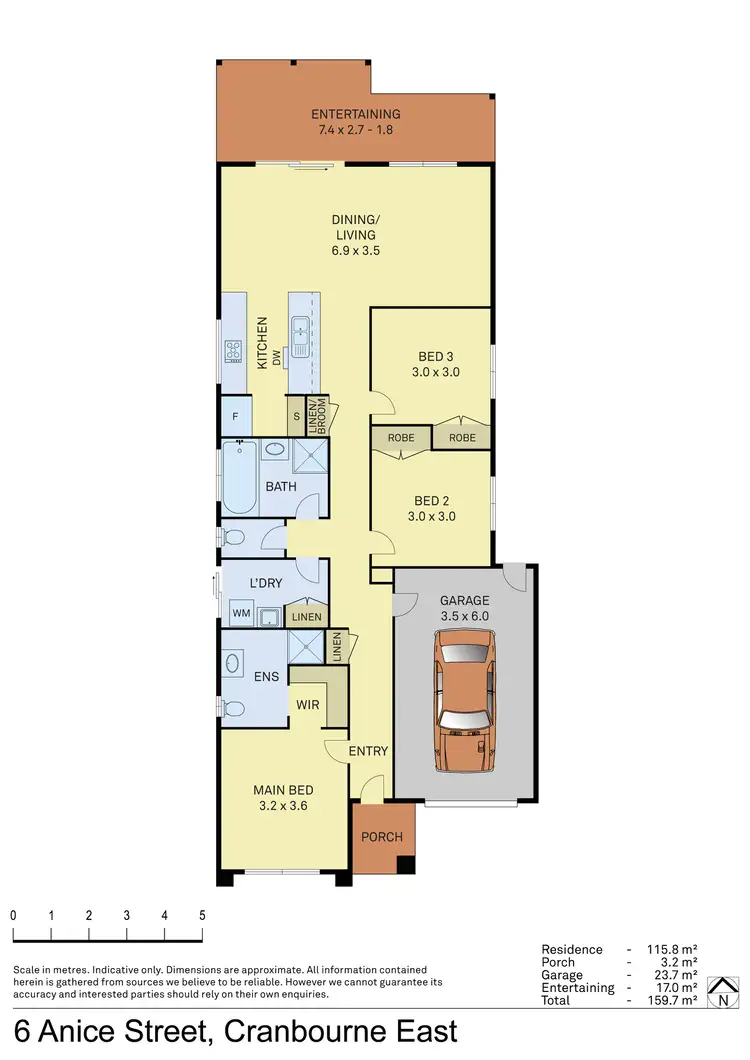 Floorplan of Homely house listing, 6 Anice Street, Cranbourne East VIC 3977