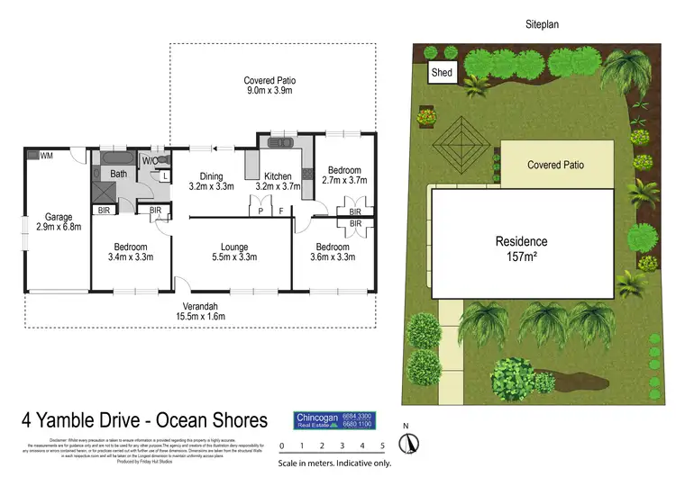 Floorplan of Homely house listing, 4 Yamble Drive, Ocean Shores NSW 2483