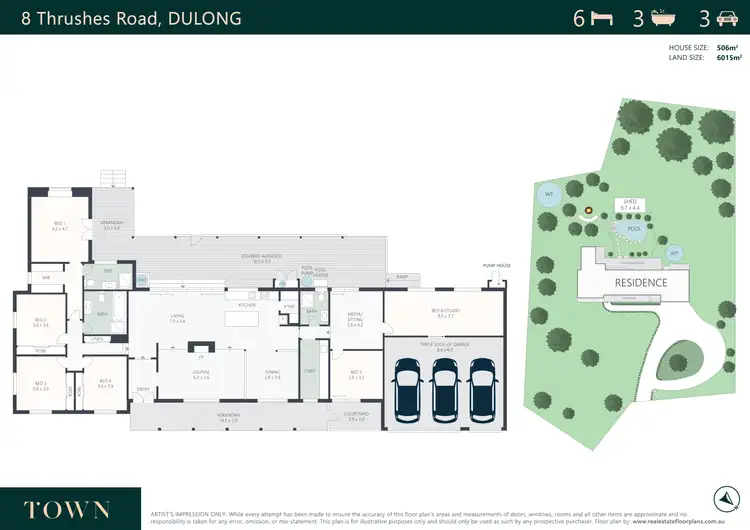 Floorplan of Homely house listing, 8 Thrushs Road, Dulong QLD 4560