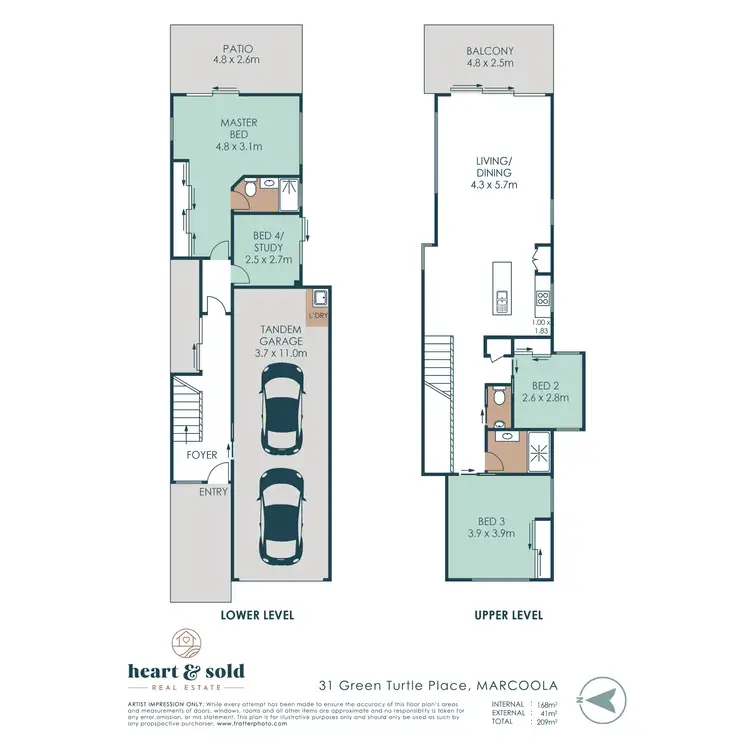Floorplan of Homely house listing, 31 Green Turtle Place, Marcoola QLD 4564