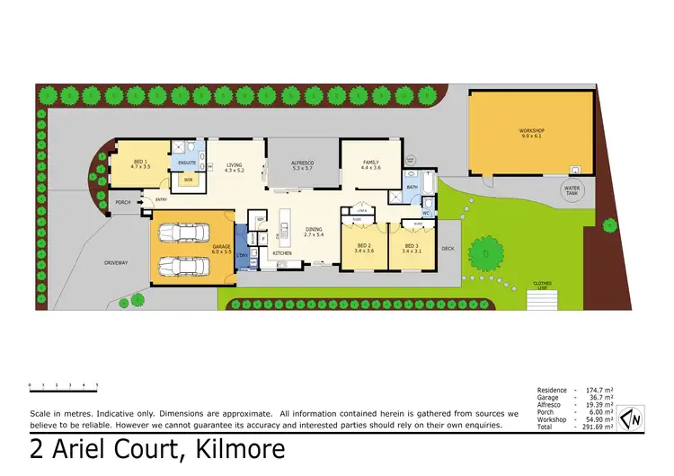 Floorplan of Homely house listing, 2 Ariel Court, Kilmore VIC 3764