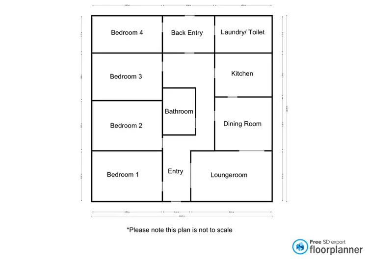 Floorplan of Homely house listing, 1 Campbell Street, Nhill VIC 3418
