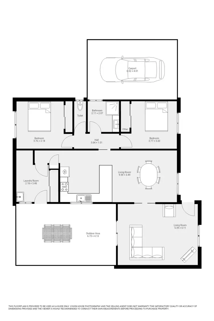 Floorplan of Homely house listing, 2A Johnson Drive, Irymple VIC 3498