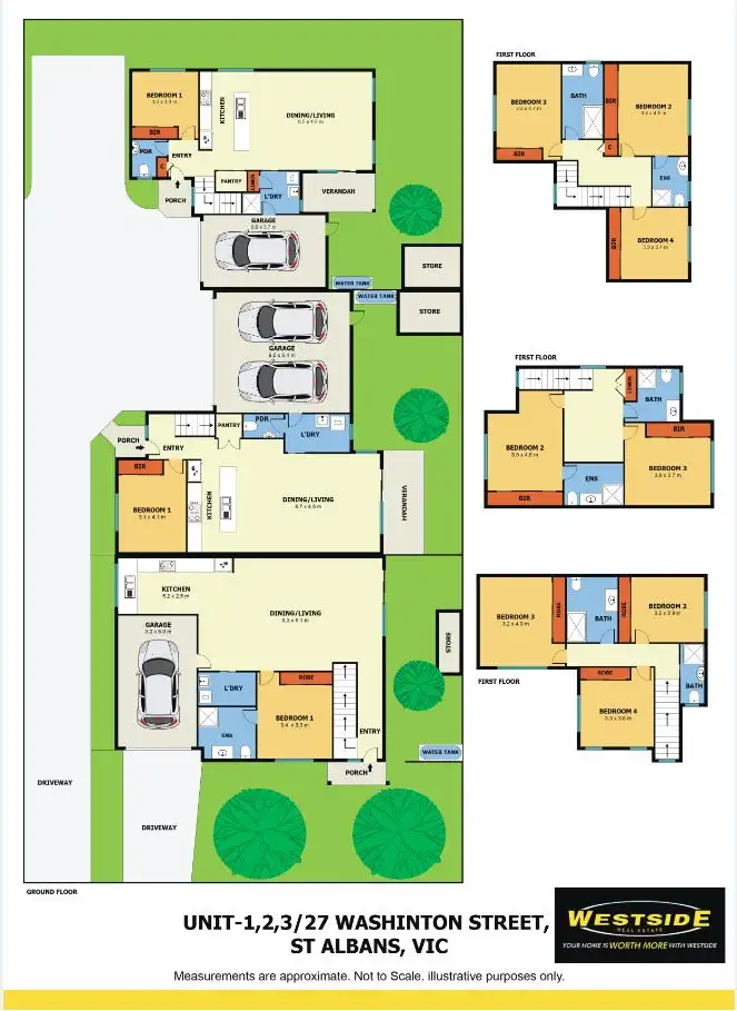 Floorplan of Homely townhouse listing, 27 Washington Street, St Albans VIC 3021