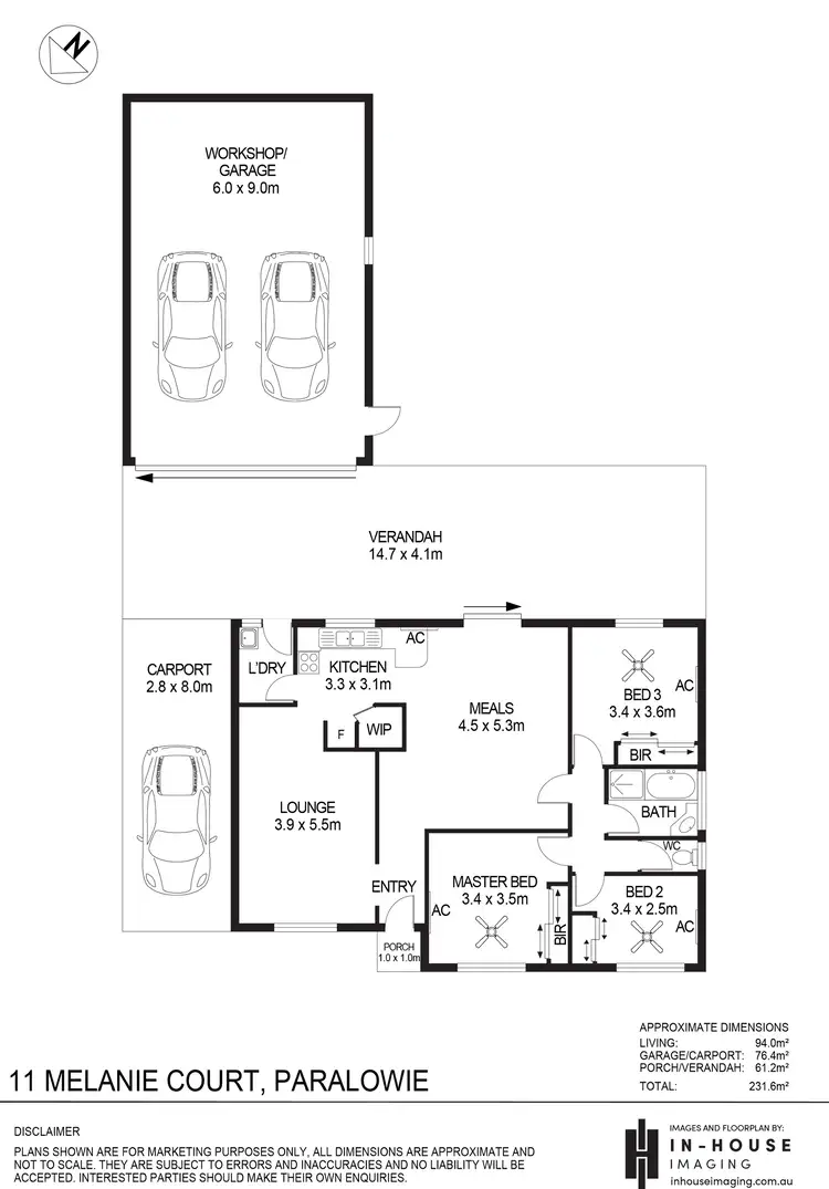 Floorplan of Homely house listing, 11 Melanie Court, Paralowie SA 5108