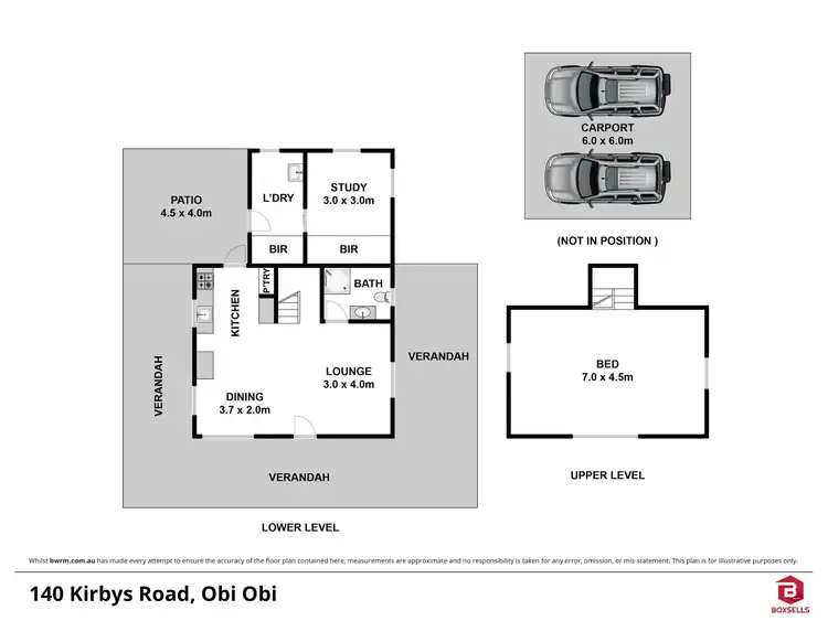 Floorplan of Homely house listing, 140 KIRBYS ROAD, Obi Obi QLD 4574