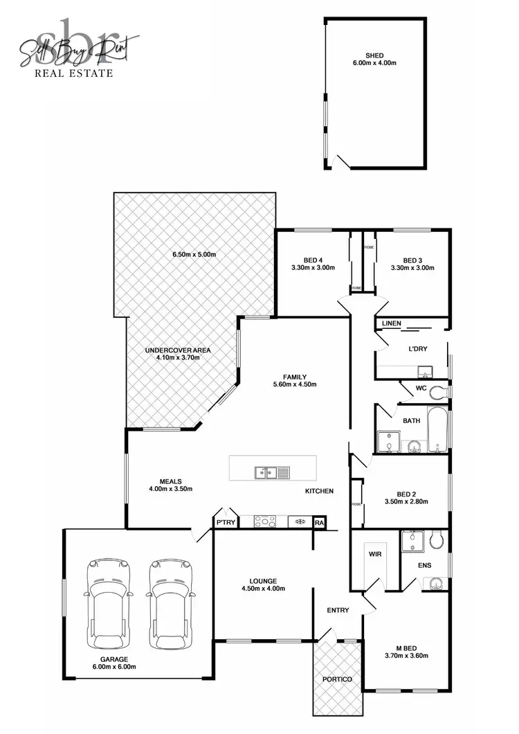 Floorplan of Homely house listing, 57 CRAIG CIRCUIT, Leneva VIC 3691