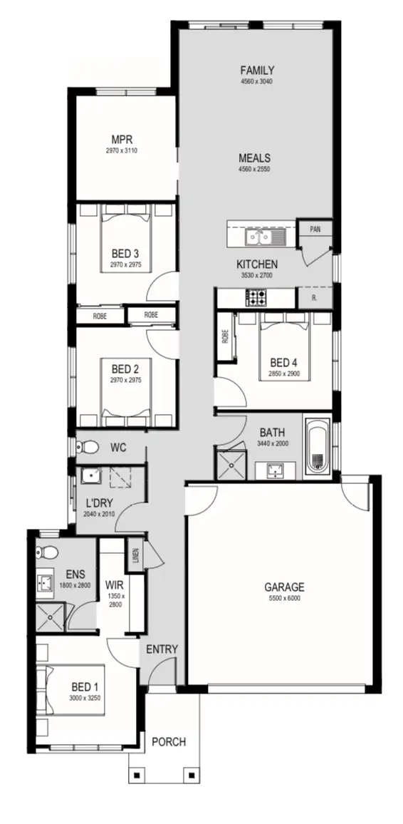 Floorplan of Homely house listing, 2442 Carrera Crescent, Clyde North VIC 3978