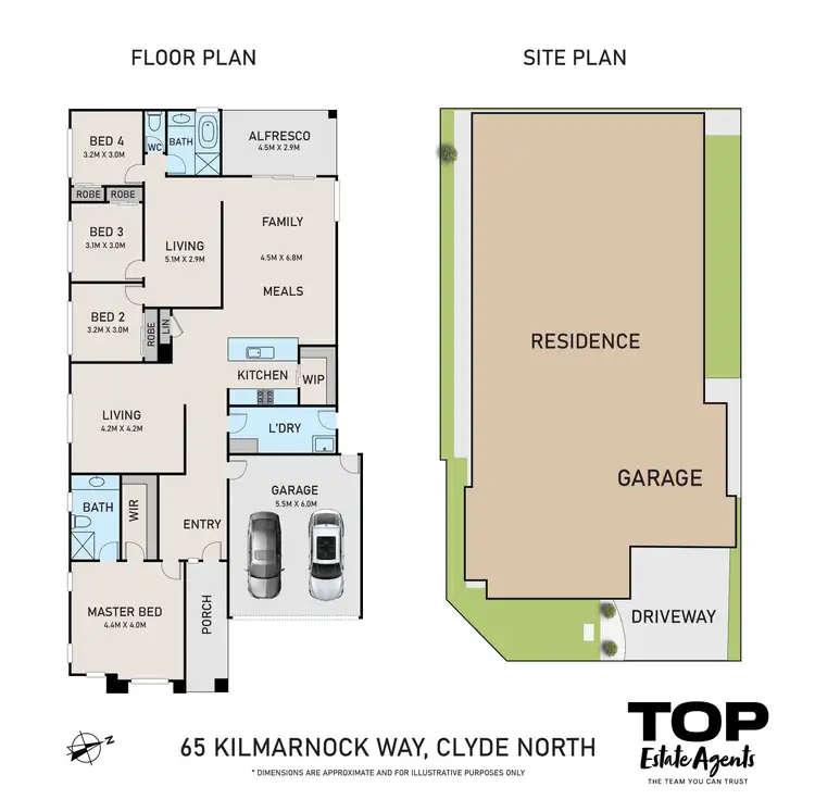 Floorplan of Homely house listing, 65 Kilmarnock Way, Clyde North VIC 3978