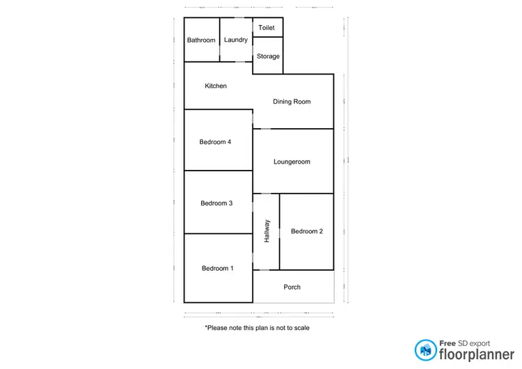 Floorplan of Homely house listing, 15 Leahy Street, Nhill VIC 3418
