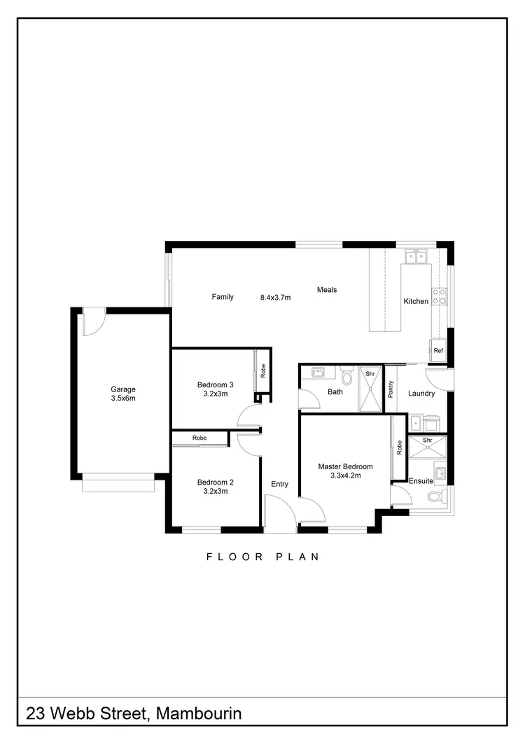 Floorplan of Homely house listing, 23 Webb Street, Mambourin VIC 3024