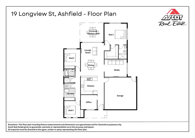 Floorplan of Homely house listing, 19 Longview Street, Ashfield QLD 4670