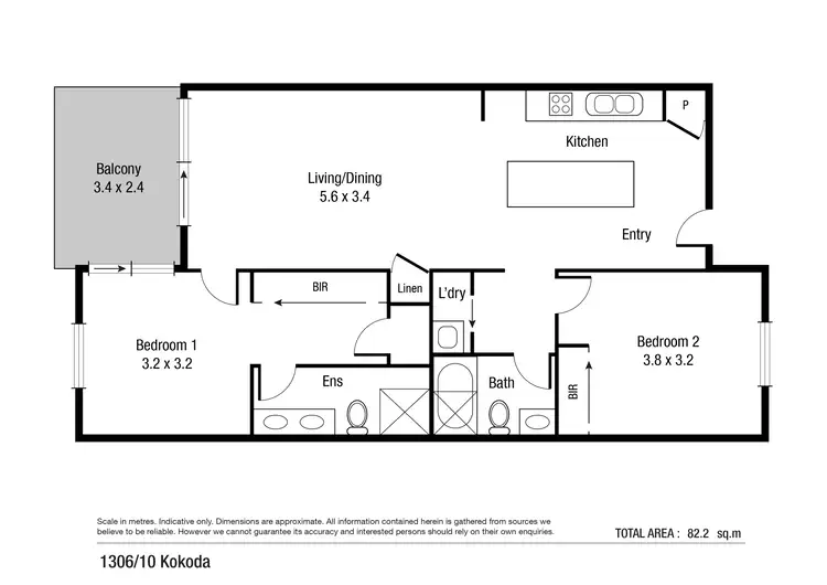 Floorplan of Homely unit listing, 1306/10 Kokoda Street, Idalia QLD 4811