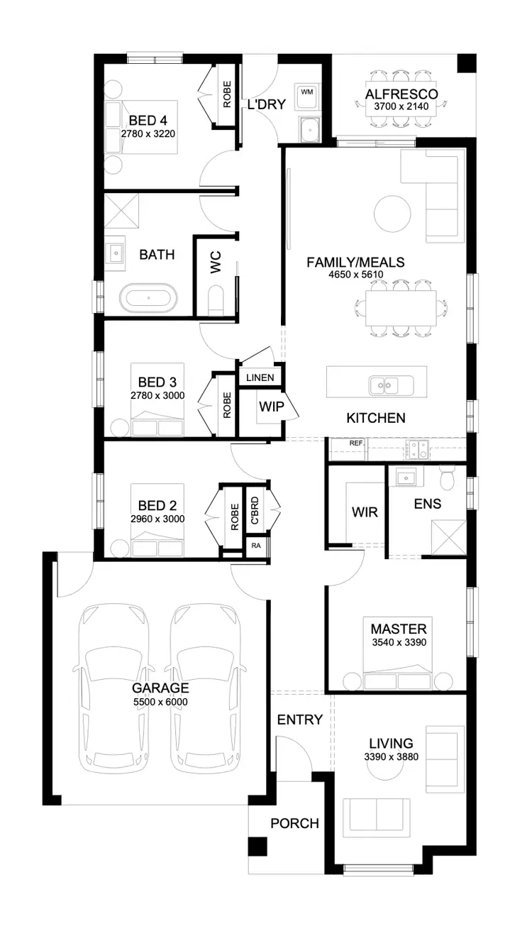 Floorplan of Homely house listing, 3007 Allansford Crescent, Armstrong Creek VIC 3217