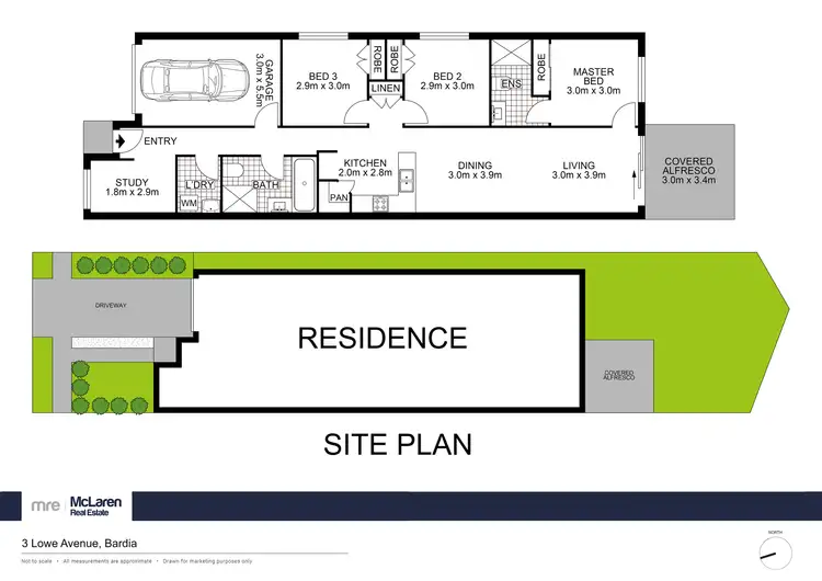 Floorplan of Homely house listing, 3 Lowe Avenue, Bardia NSW 2565