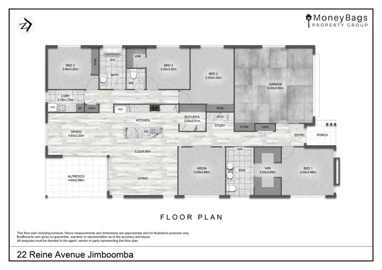 Floorplan of Homely house listing, 22 Reine Avenue, Jimboomba QLD 4280