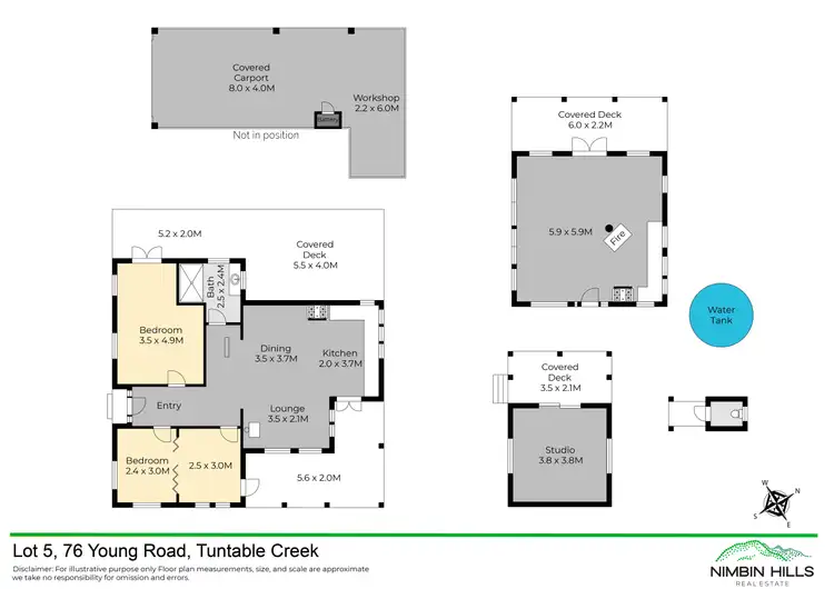Floorplan of Homely rural property listing, 5/76 Young Road, Nimbin NSW 2480