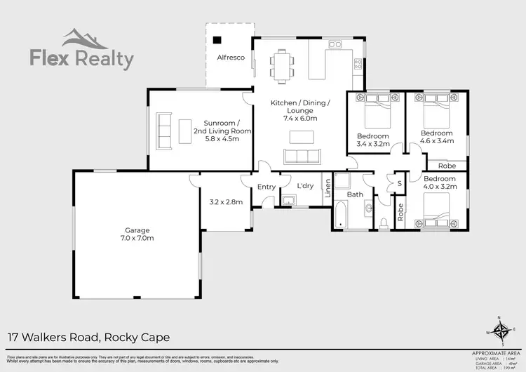 Floorplan of Homely rural property listing, 17 Walkers Road, Rocky Cape TAS 7321
