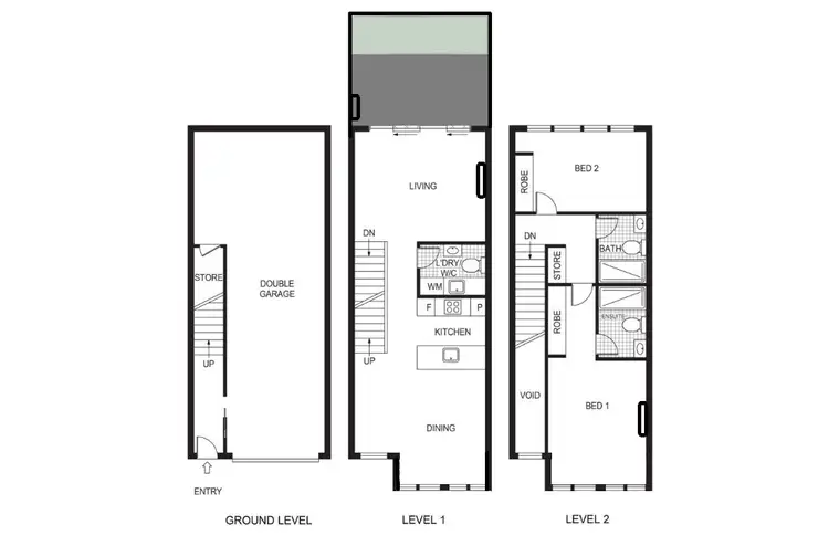 Floorplan of Homely townhouse listing, 28/135 Easty Street, Phillip ACT 2606