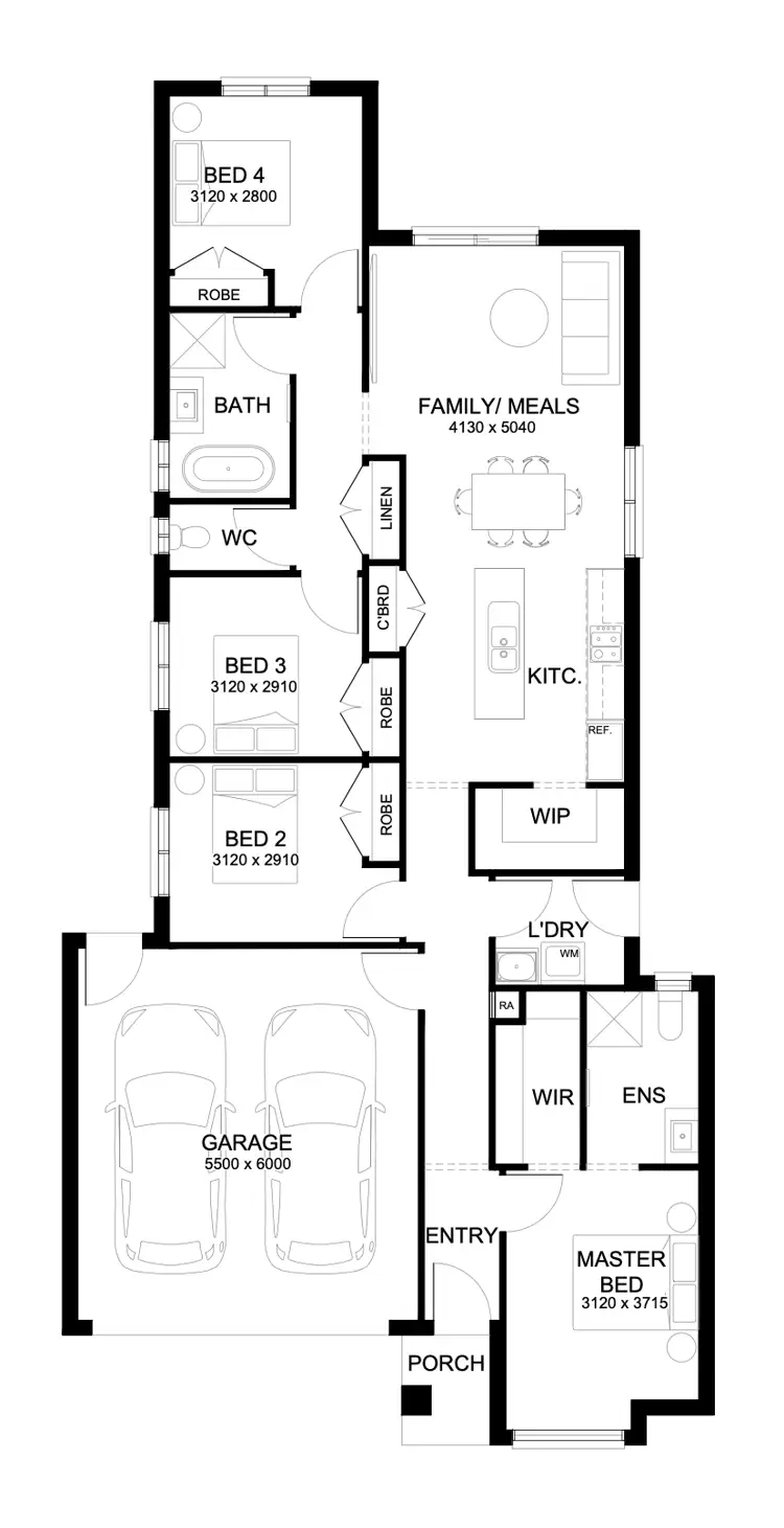 Floorplan of Homely house listing, 2533 Yucamine Drive, Truganina VIC 3029