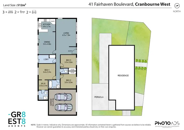 Floorplan of Homely house listing, 41 Fairhaven Boulevard, Cranbourne West VIC 3977