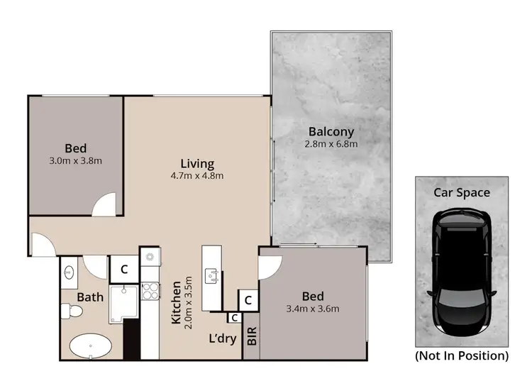 Floorplan of Homely apartment listing, 1404/1 Como Crescent, Southport QLD 4215