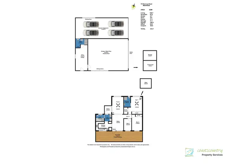 Floorplan of Homely house listing, 74 Narrung Road, Meningie SA 5264
