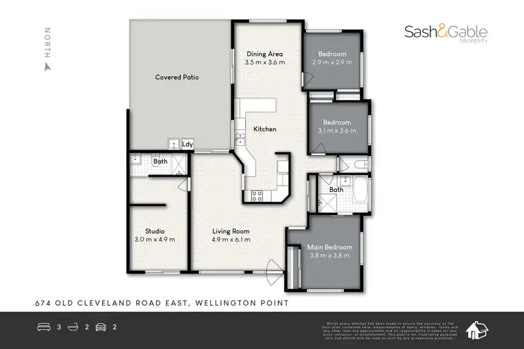 Floorplan of Homely house listing, 674 Old Cleveland Road East, Wellington Point QLD 4160