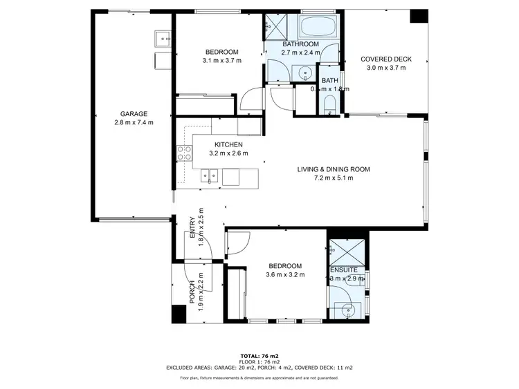 Floorplan of Homely unit listing, 1/13 EALES ROAD, Rural View QLD 4740