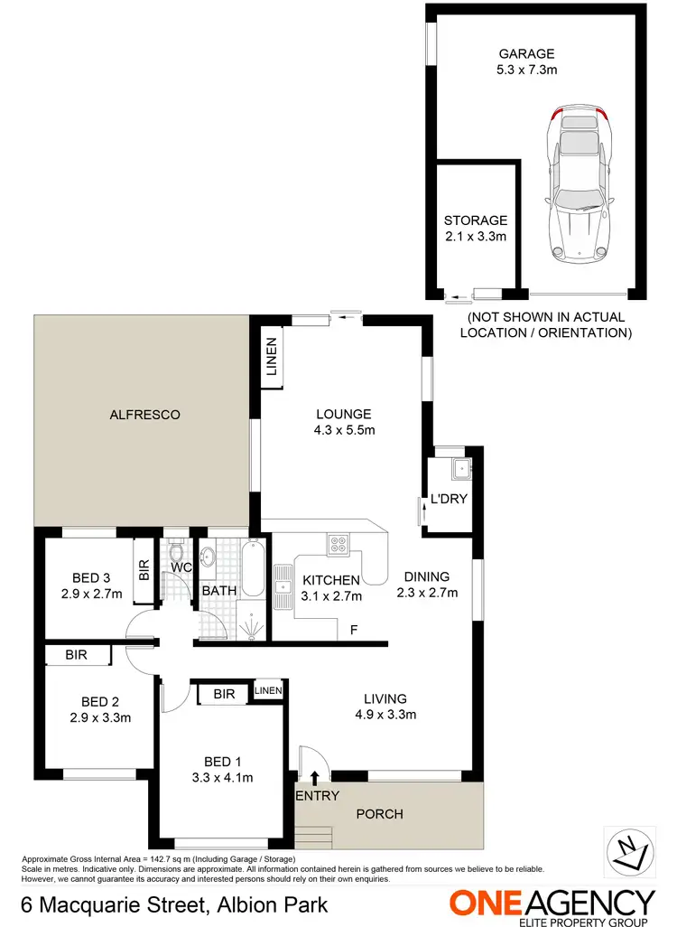 Floorplan of Homely house listing, 6 Macquarie Street, Albion Park NSW 2527