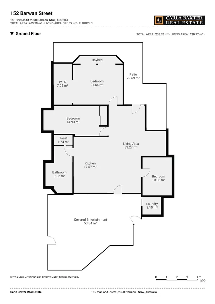 Floorplan of Homely house listing, 152 Barwan Street, Narrabri NSW 2390