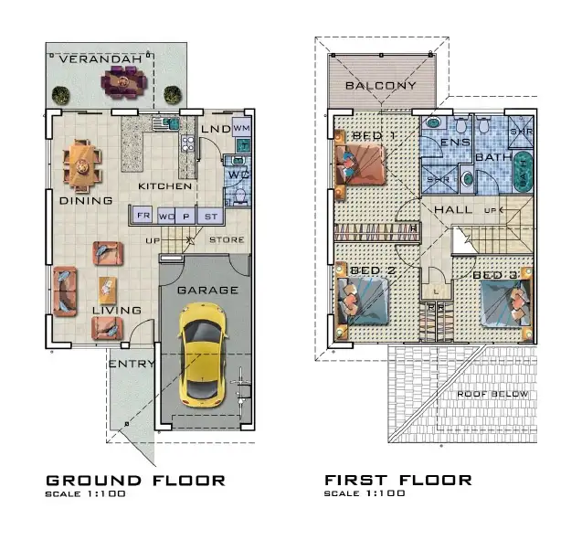 Floorplan of Homely townhouse listing, 83/20 Stewart Road, Griffin QLD 4503
