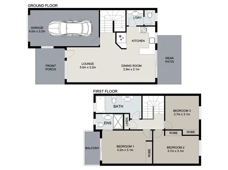 Floorplan of Homely townhouse listing, Address available on request