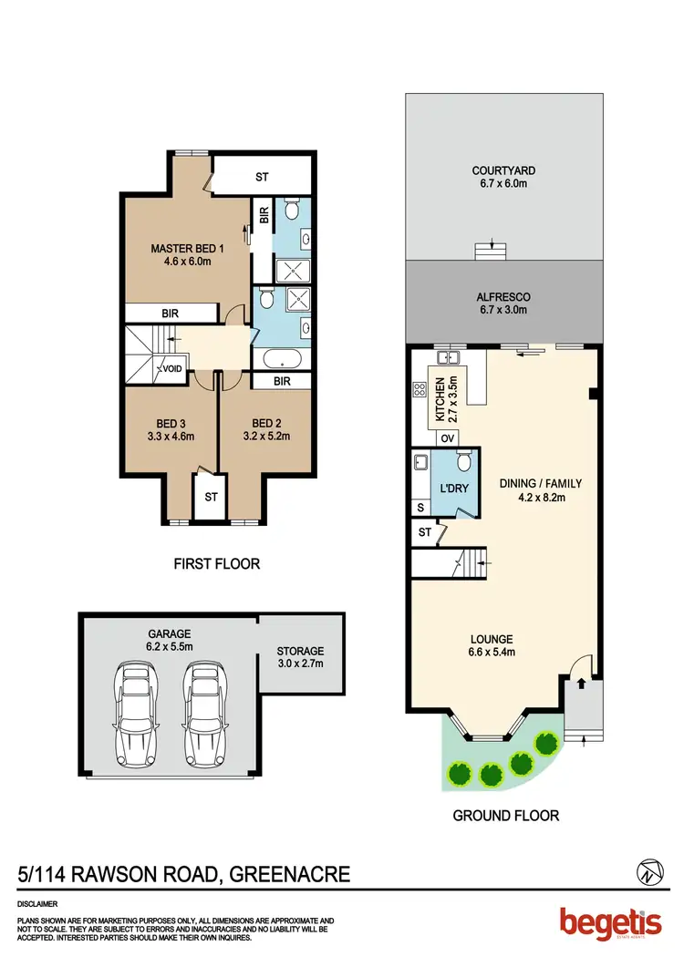 Floorplan of Homely townhouse listing, 5/114 Rawson Road, Greenacre NSW 2190