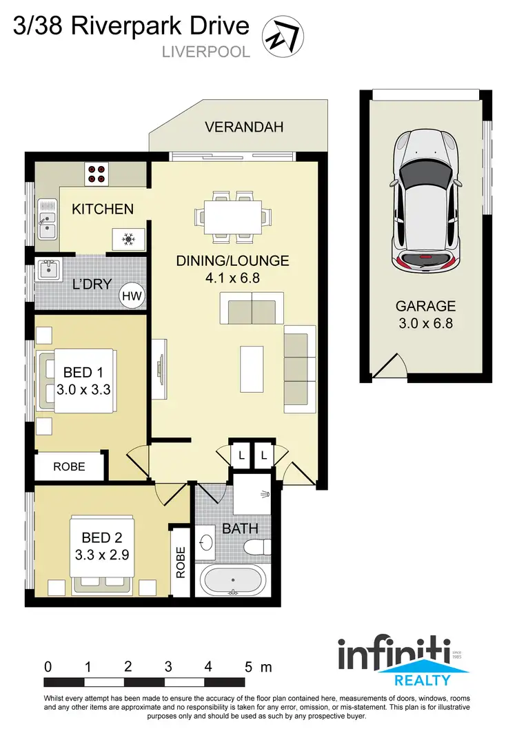 Floorplan of Homely apartment listing, 38/3 Riverpark Drive, Liverpool NSW 2170