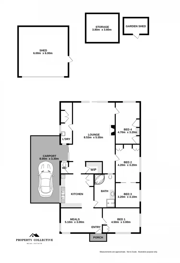Floorplan of Homely house listing, 4 Junction Road, Beechworth VIC 3747