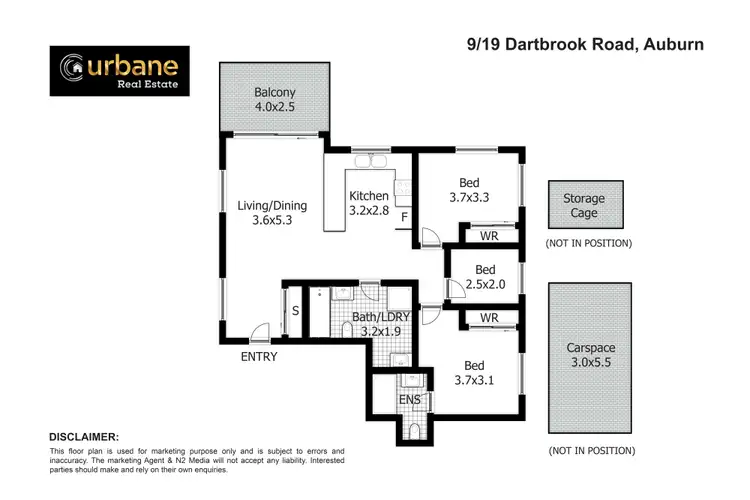 Floorplan of Homely apartment listing, 9/19 Dartbrook Road, Auburn NSW 2144