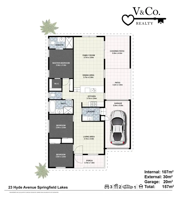 Floorplan of Homely house listing, 23 Hyde Avenue, Springfield Lakes QLD 4300