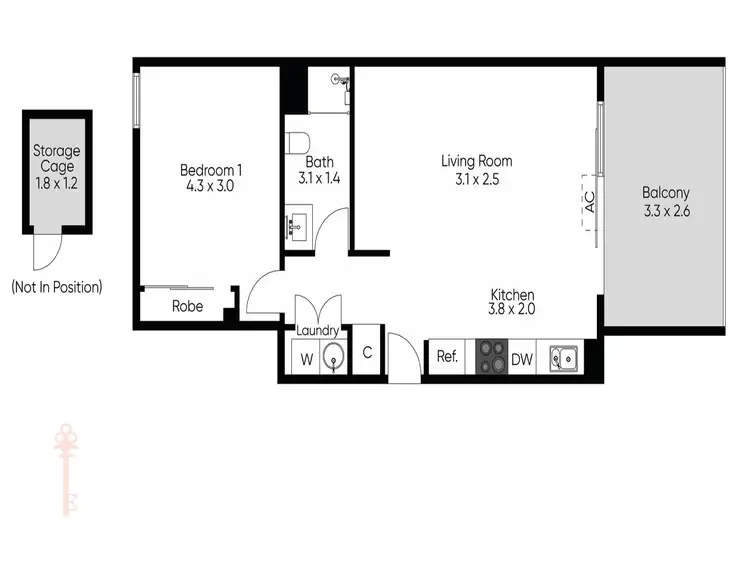 Floorplan of Homely apartment listing, 202/44 Beach Street, Frankston VIC 3199