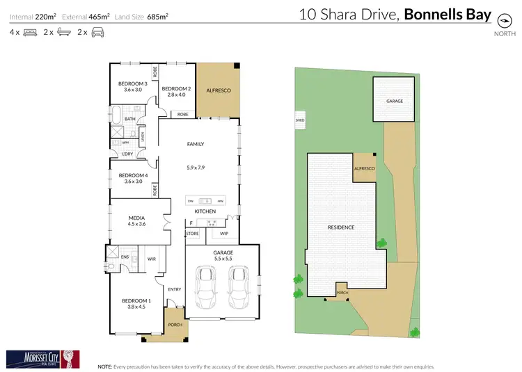 Floorplan of Homely house listing, 10 Shara Drive, Bonnells Bay NSW 2264