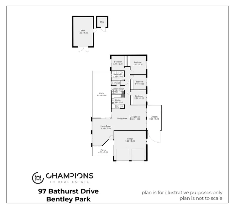 Floorplan of Homely house listing, 97 Bathurst Drive, Bentley Park QLD 4869