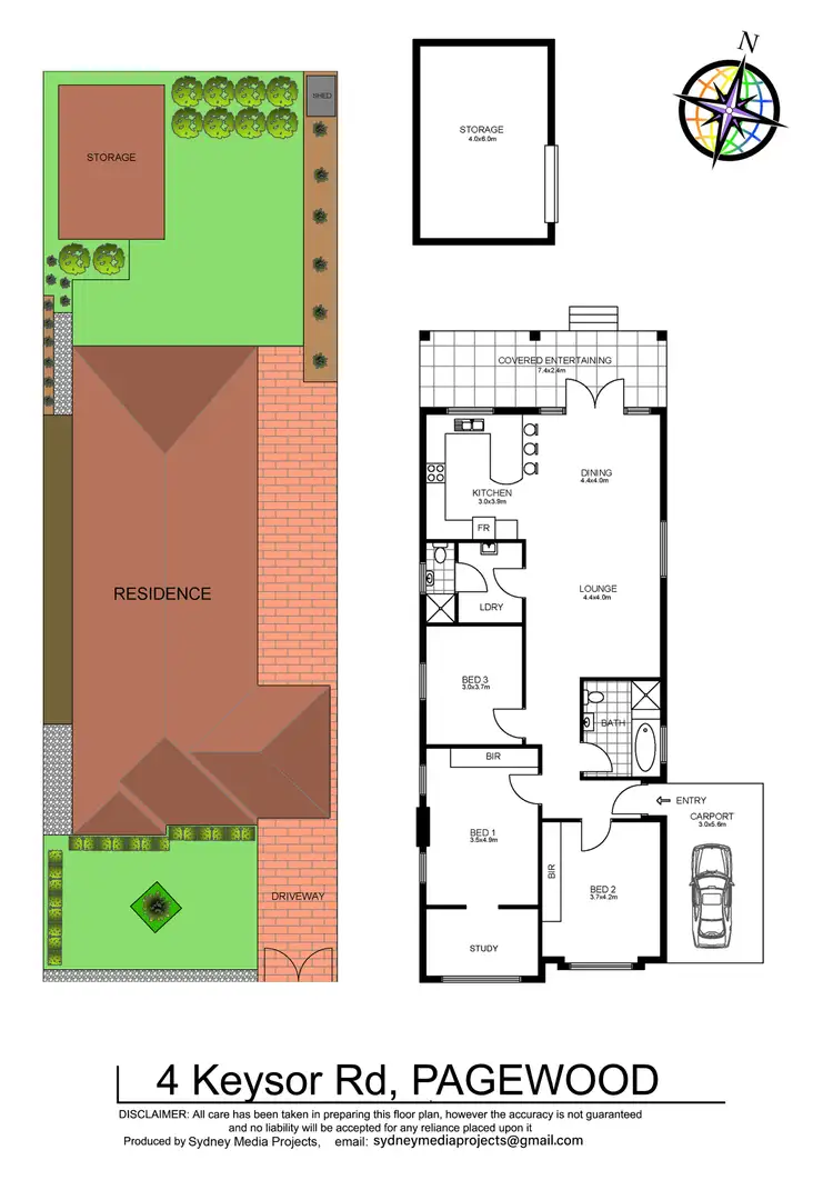 Floorplan of Homely house listing, 4 Keysor Road, Pagewood NSW 2035